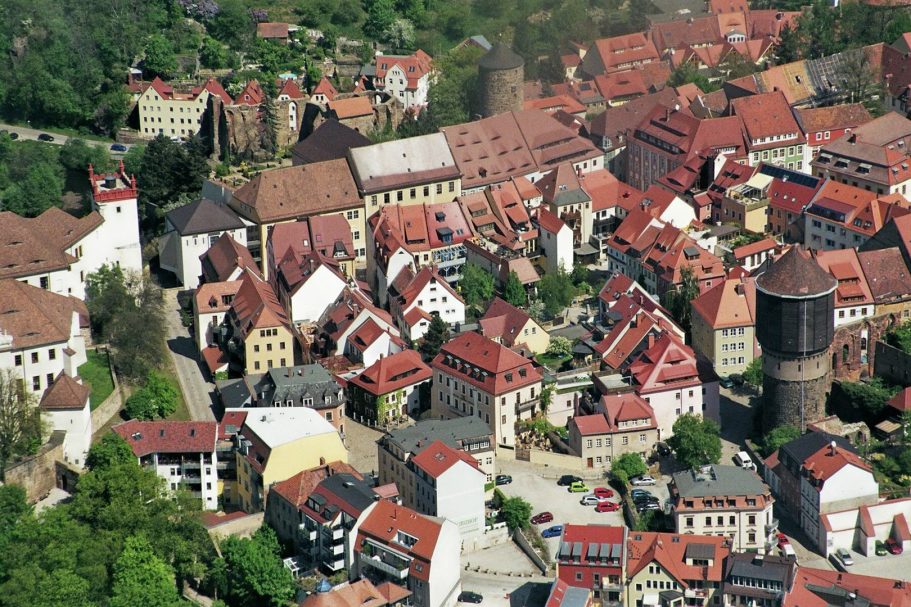 Luftbildaufnahme der Bautzener Altstadt
